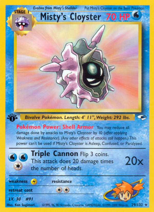 Misty's Cloyster 1st ed. 29/132