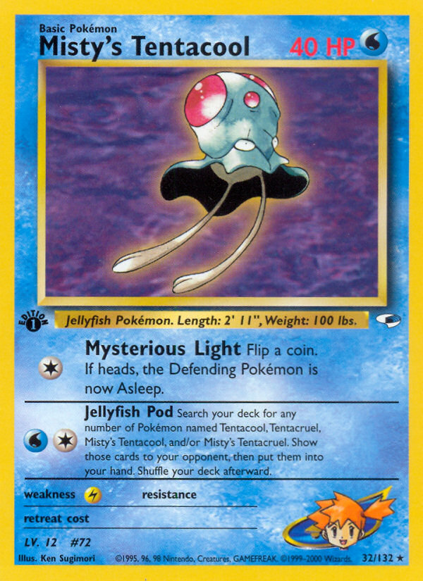 Misty's Tentacool 1st ed. 32/132