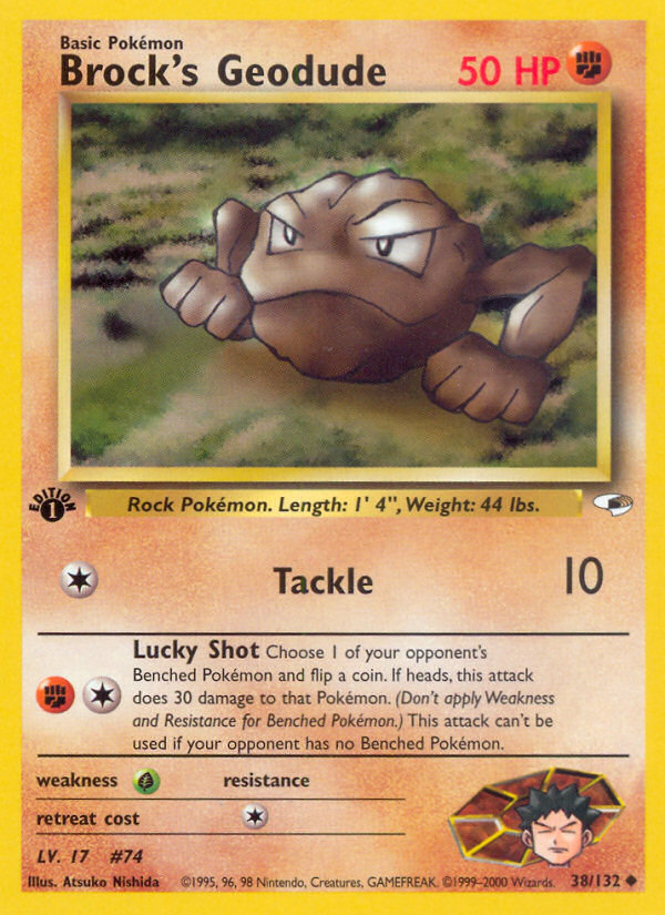 Brock's Geodude 1st ed. 38/132