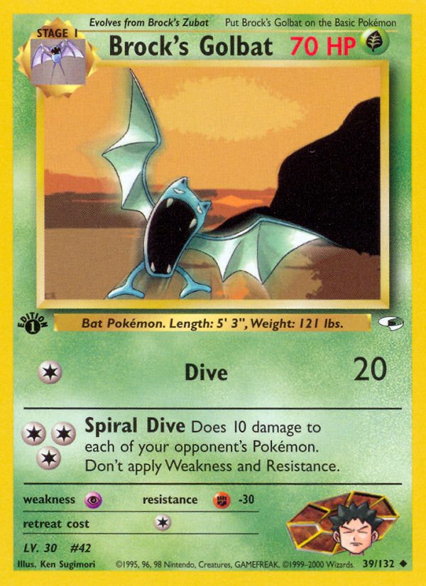 Brock's Golbat 1st ed. 39/132