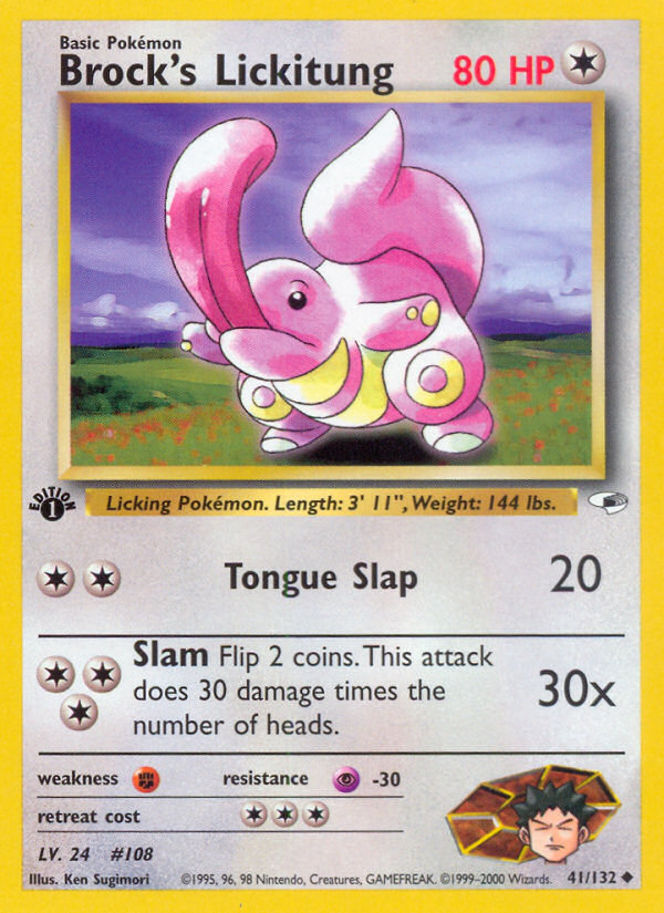 Brock's Lickitung 1st ed. 41/132