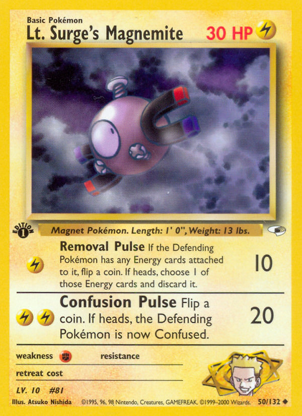 Lt. Surge's Magnemite 1st ed. 50/132
