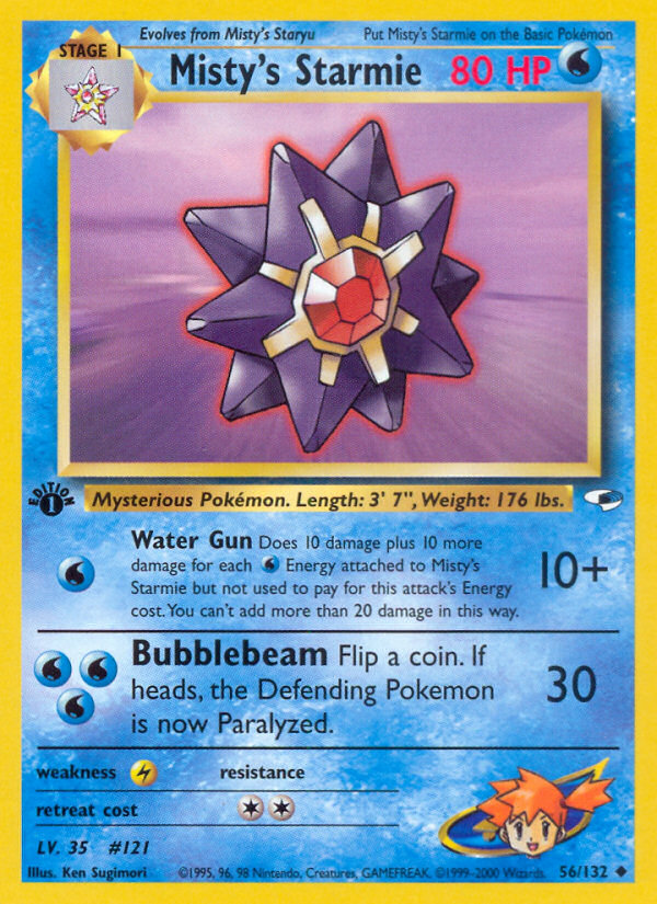 Misty's Starmie 1st ed. 56/132