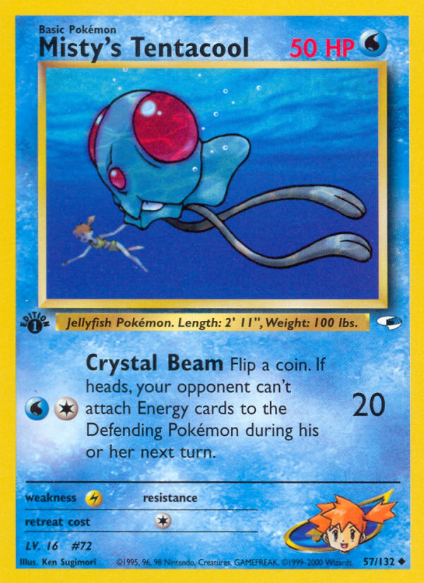 Misty's Tentacool 1st ed. 57/132