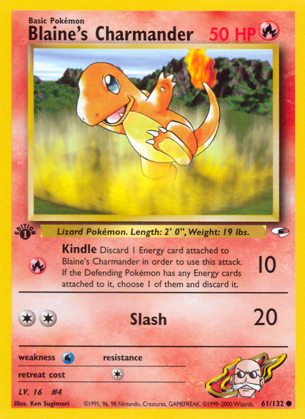 Blaine's Charmander 1st ed. 61/132