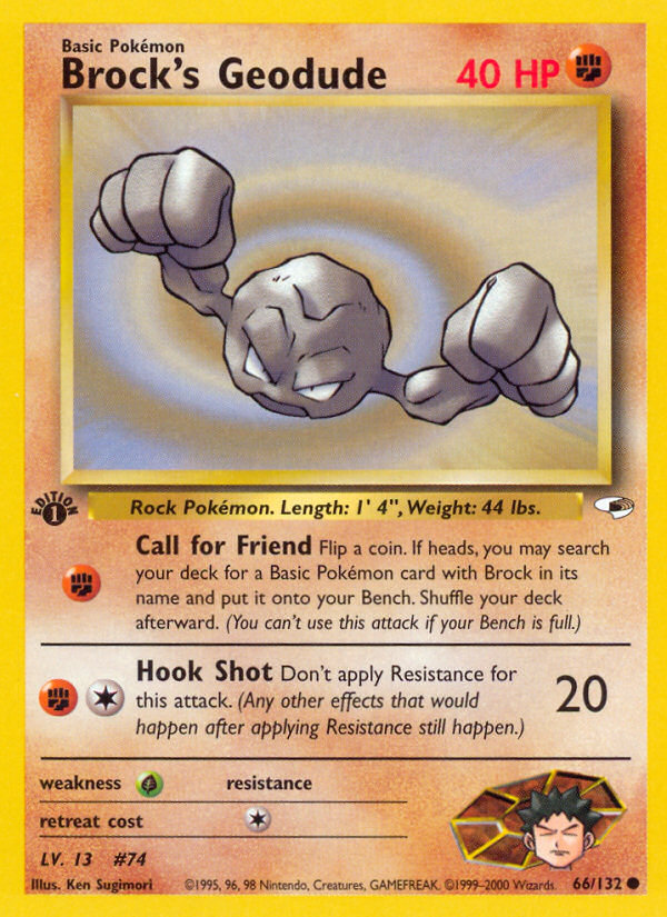 Brock's Geodude 1st ed. 66/132