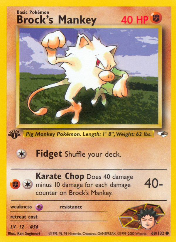 Brock's Mankey 1st ed. 68/132