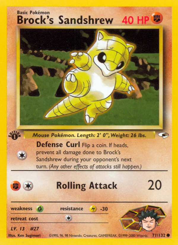 Brock's Sandshrew 1st ed. 71/132