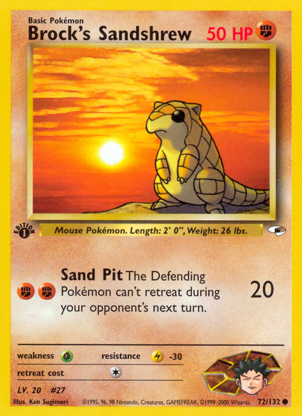 Brock's Sandshrew 1st ed. 72/132