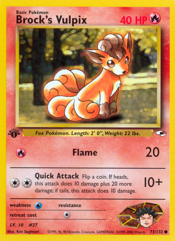 Brock's Vulpix 1st ed. 73/132