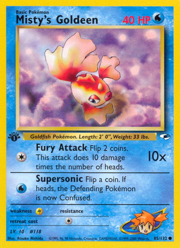 Misty's Goldeen 1st ed. 85/132