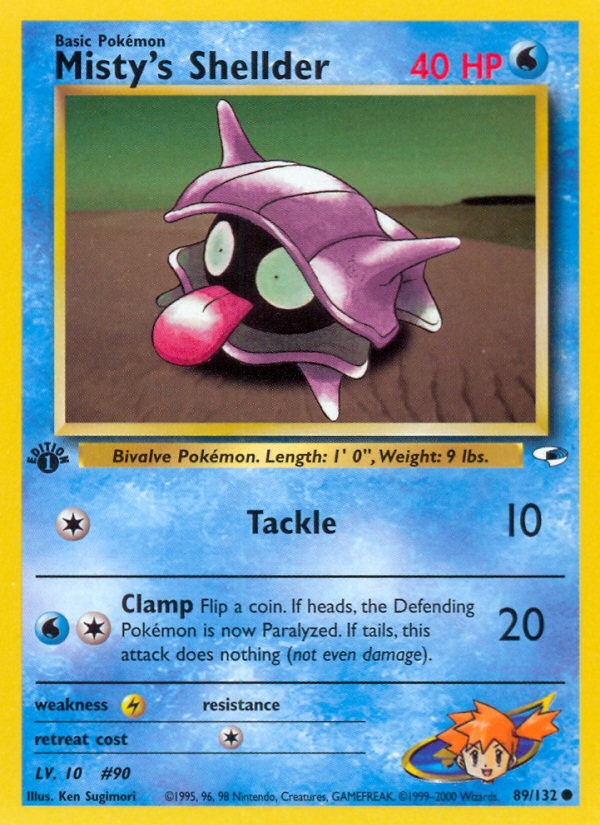 Misty's Shellder 1st ed. 89/132