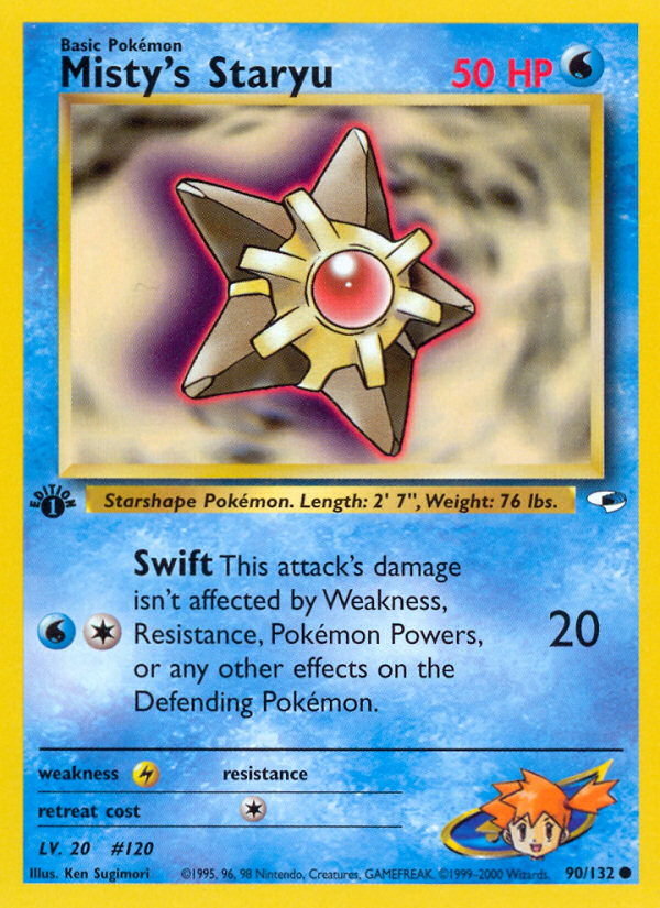 Misty's Staryu 1st ed. 90/132