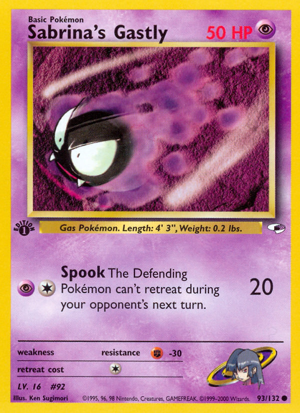 Sabrina's Gastly 1st ed. 93/132
