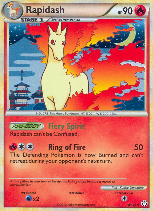 Rapidash 8/102 Reverse holo