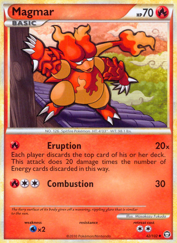 Magmar 42/102 Reverse holo