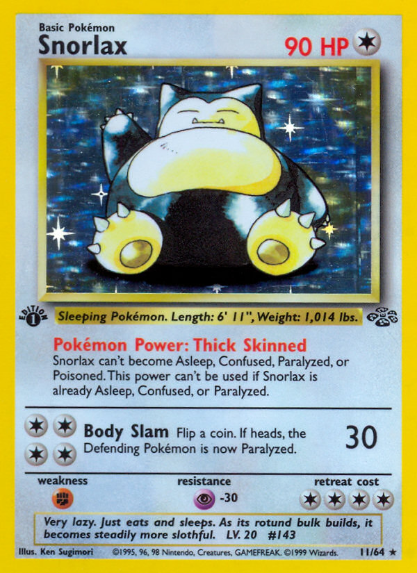 Snorlax 1st ed. 11/64