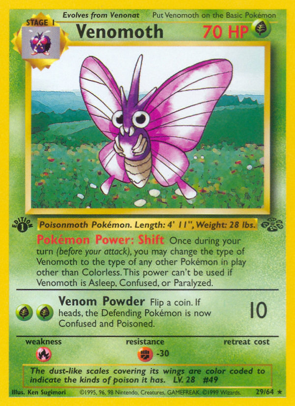 Venomoth 1st ed. 29/64