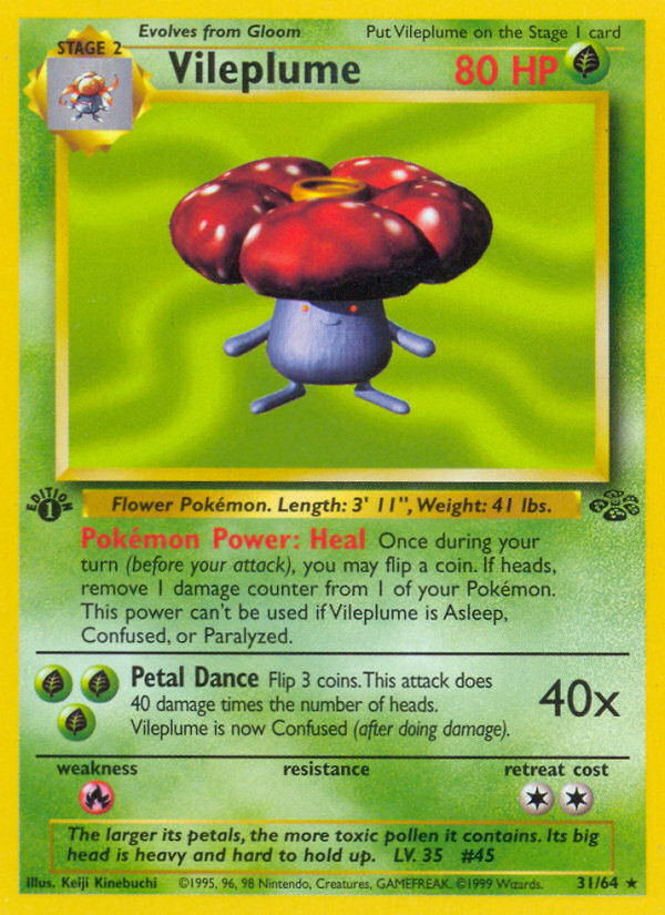 Vileplume 1st ed. 31/64