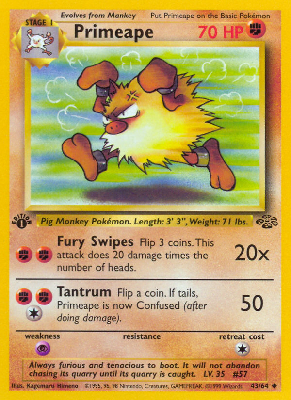 Primeape 1st ed. 43/64