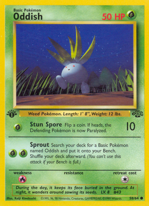 Oddish 1st ed. 58/64