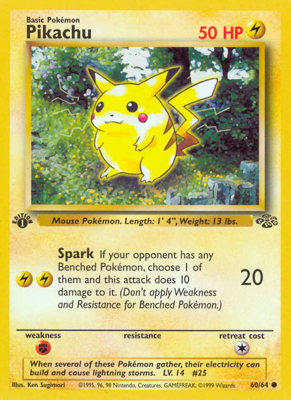Pikachu 1st ed. 60/64