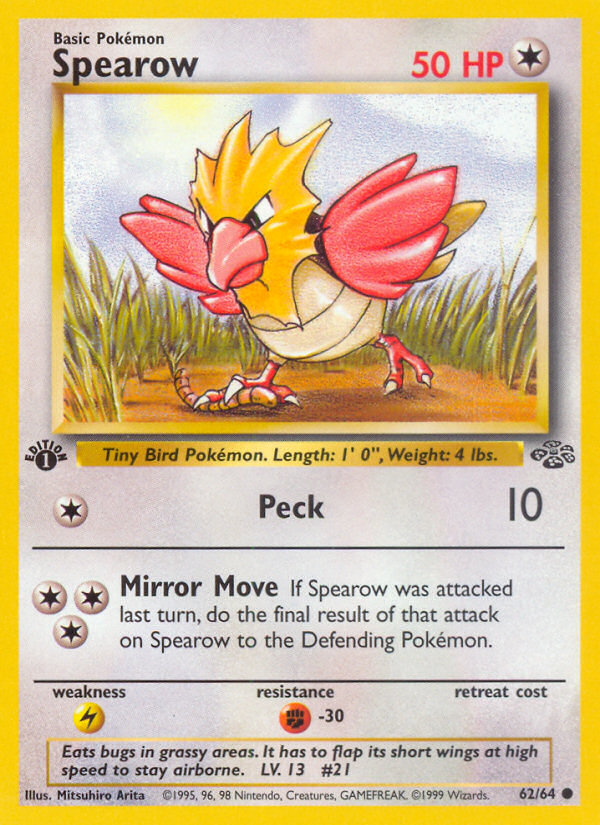 Spearow 1st ed. 62/64