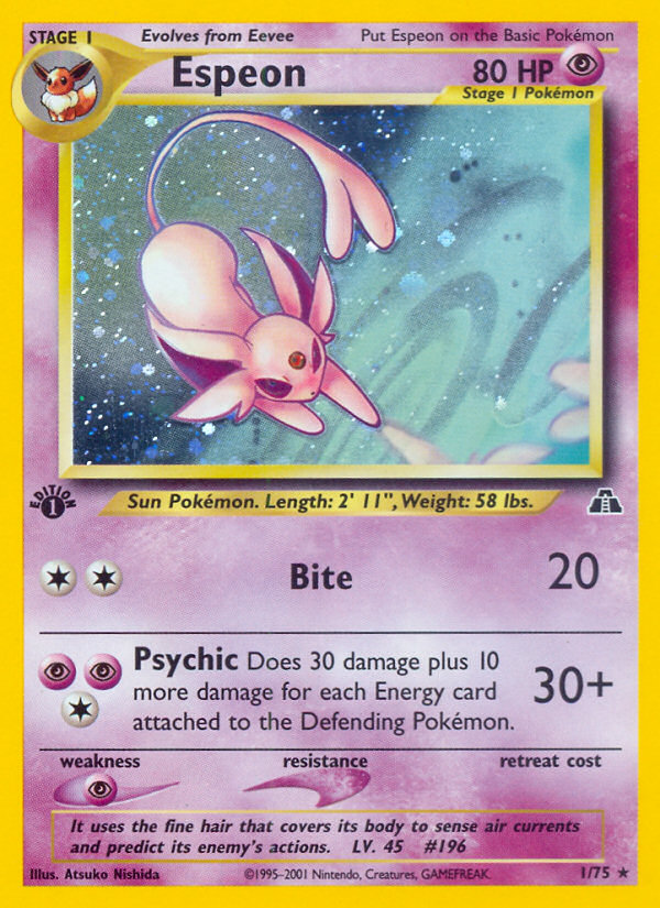 Espeon 1st ed. 1/75