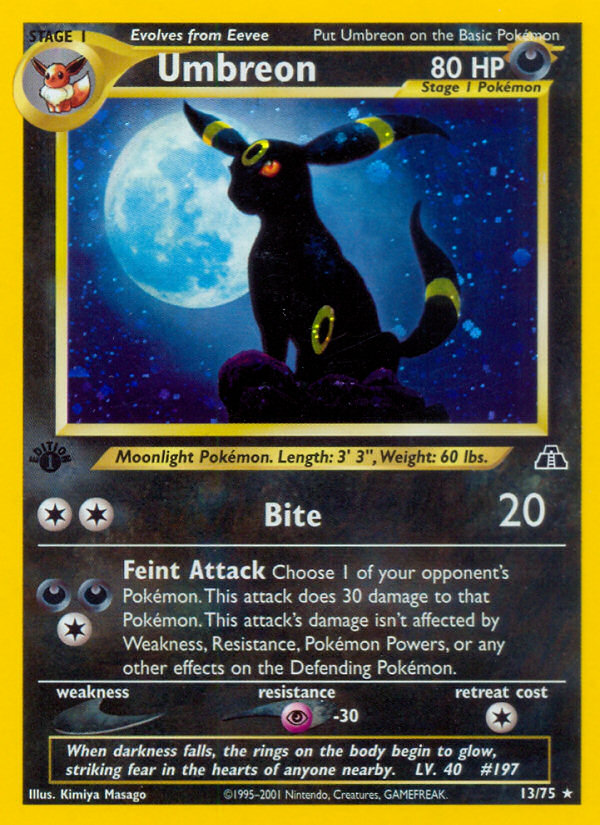 Umbreon 1st ed. 13/75