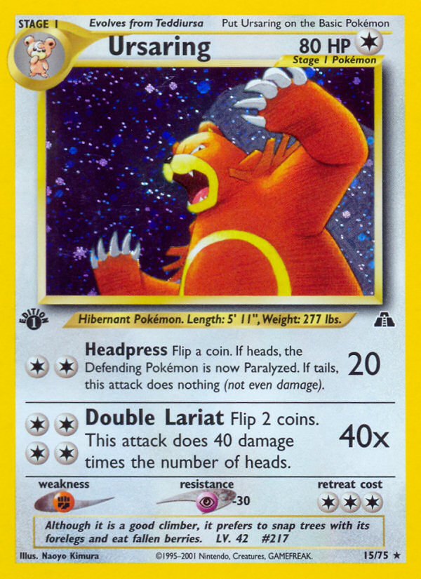 Ursaring 1st ed. 15/75