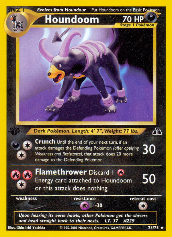 Houndoom 1st ed. 23/75