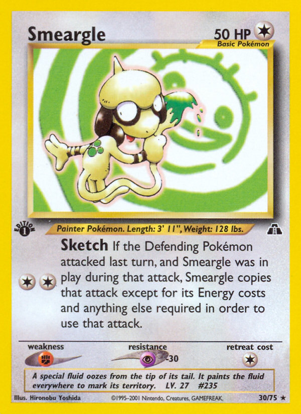 Smeargle 1st ed. 30/75