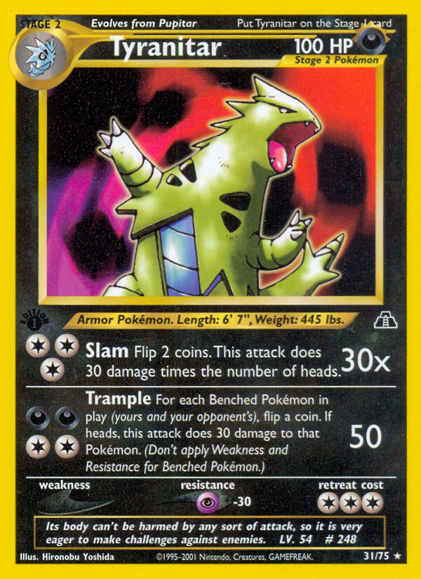 Tyranitar 1st ed. 31/75