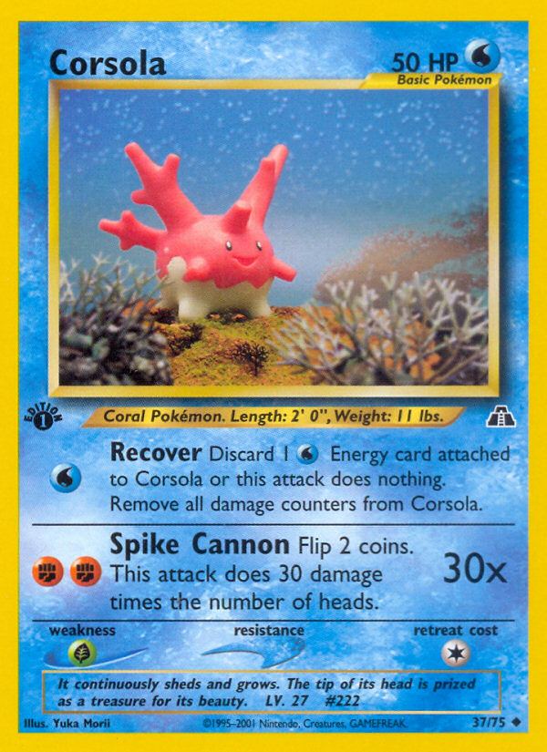 Corsola 1st ed. 37/75