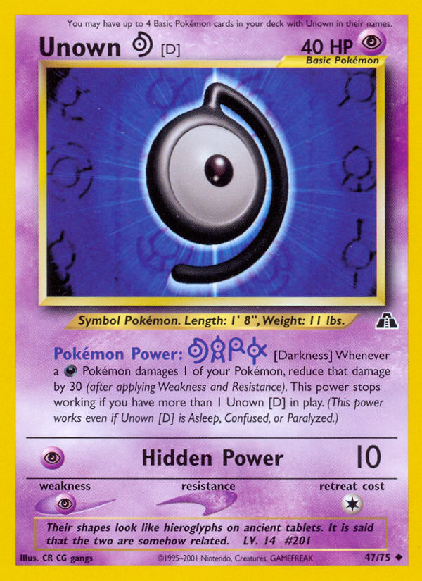 Unown D 47/75