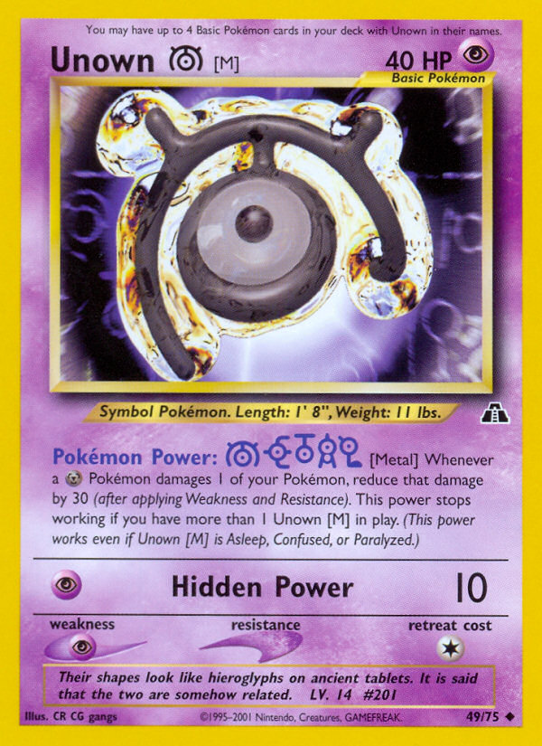 Unown M 49/75