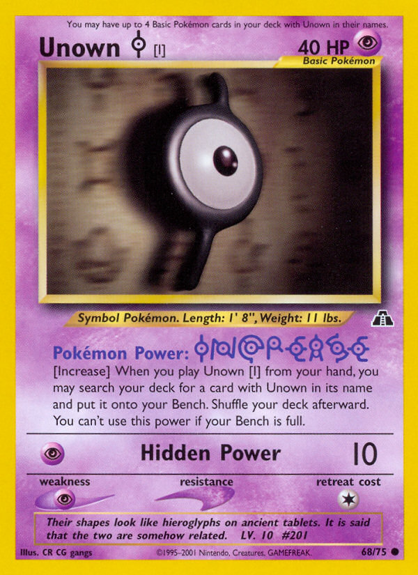 Unown I 68/75