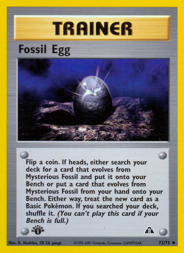 Fossil Egg 1st ed. 72/75