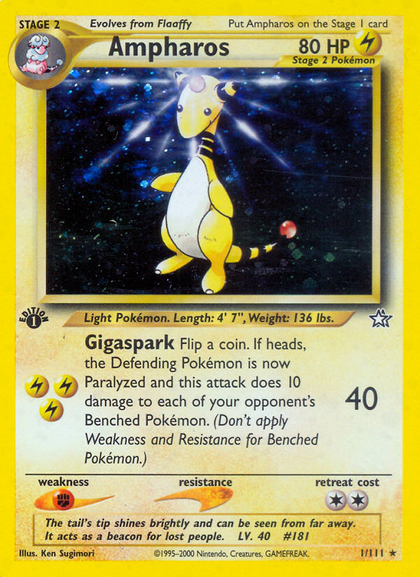 Ampharos 1st ed. 1/111