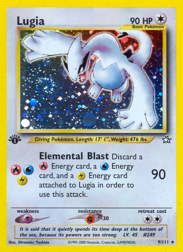 Lugia 1st ed. 9/111