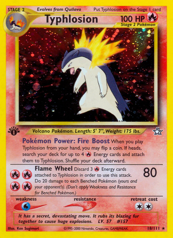 Typhlosion 1st ed. 18/111