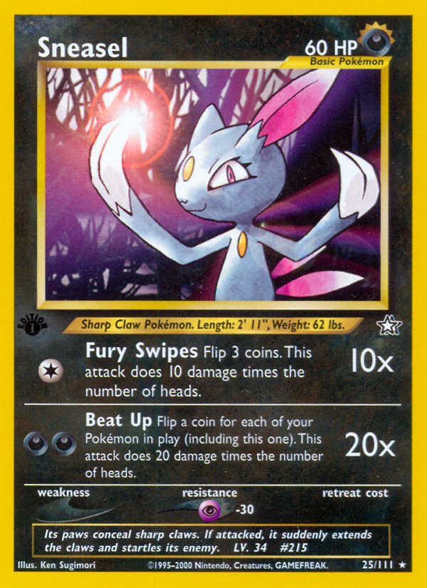 Sneasel 1st ed. 25/111