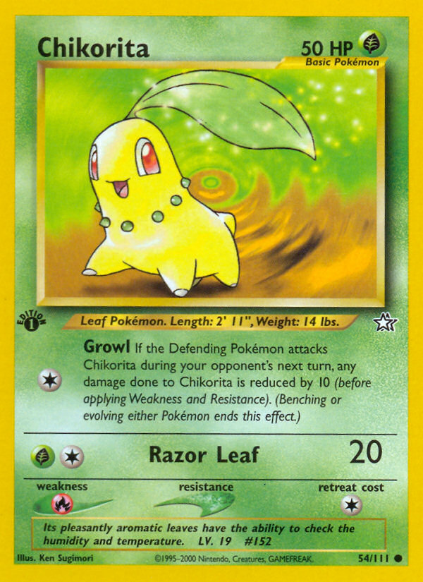 Chikorita 1st ed. 54/111
