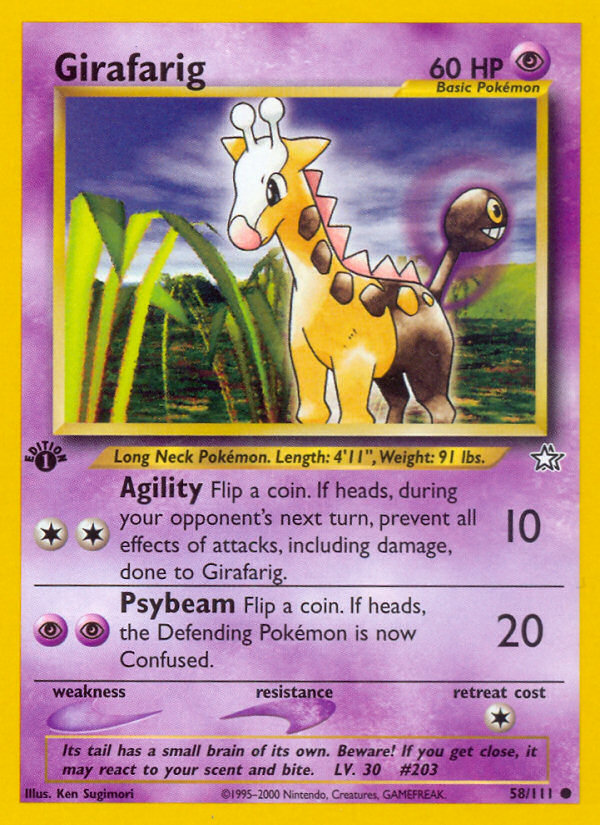 Girafarig 1st ed. 58/111