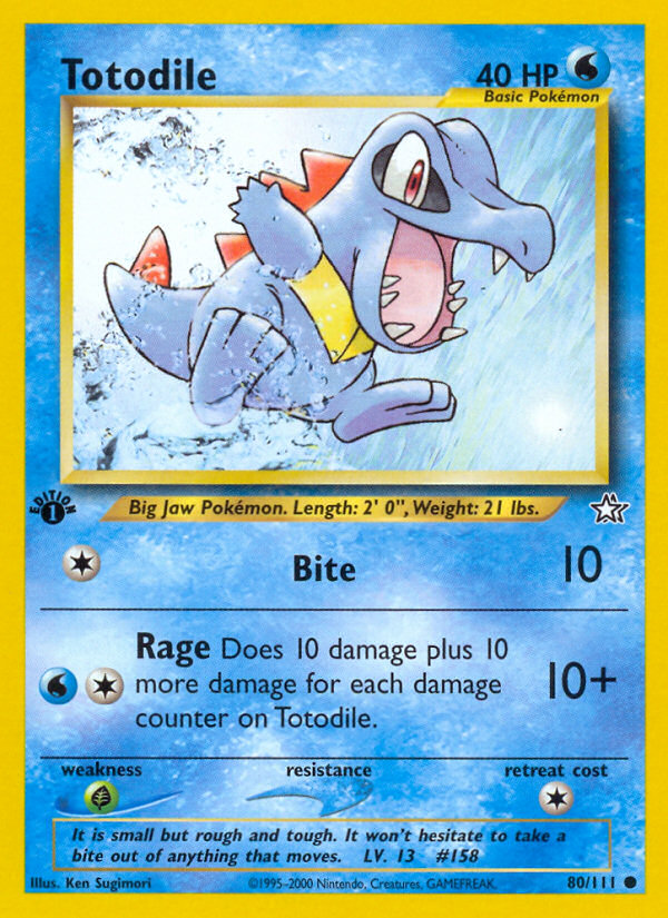 Totodile 1st ed. 80/111
