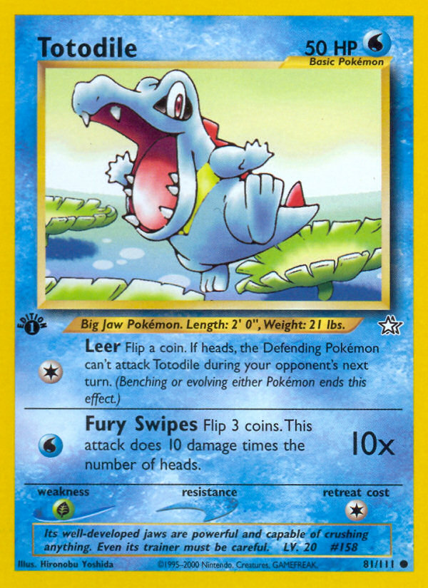 Totodile 1st ed. 81/111