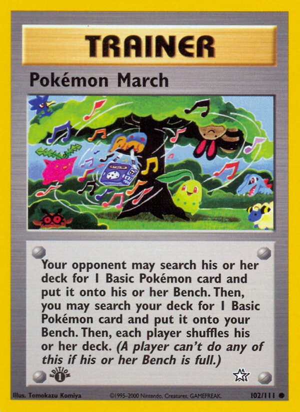 Pokémon March 1st ed. 102/111