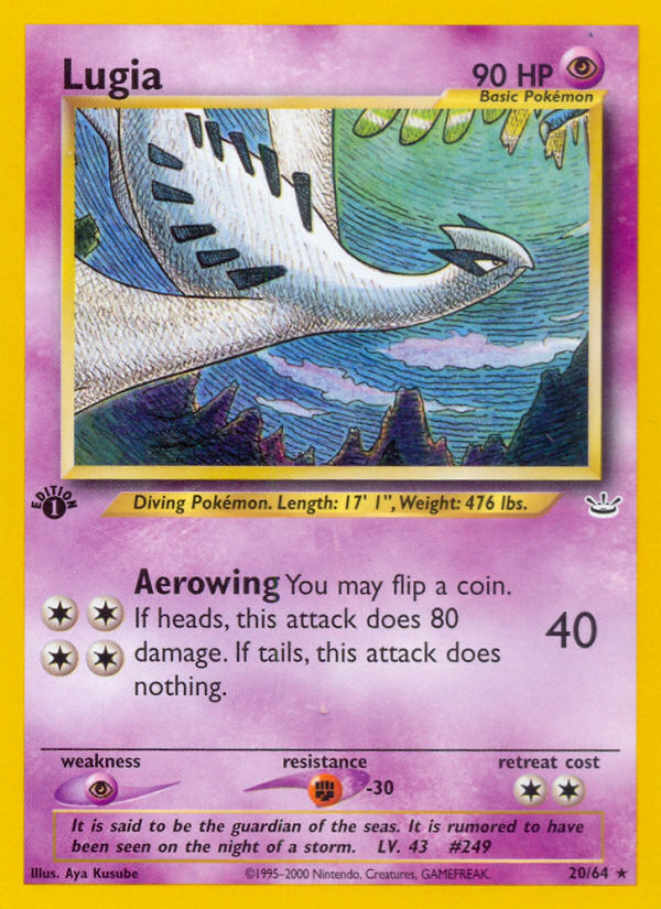Lugia 1st ed. 20/64