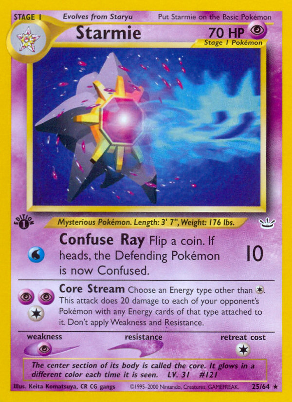 Starmie 1st ed. 25/64