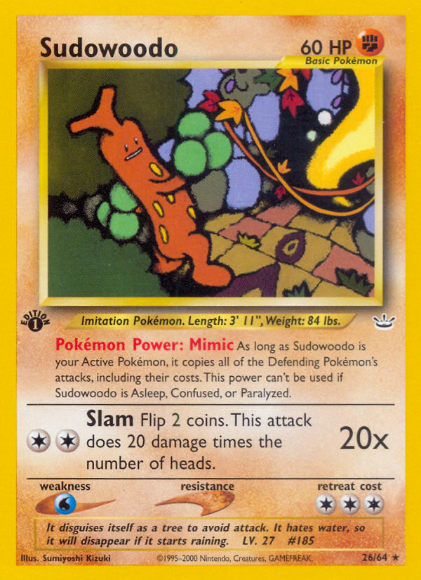 Sudowoodo 1st ed. 26/64